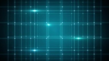 Veri ızgarası ve çizgileri ile soyut minimal teknoloji arkaplanının Grid Veri Yakınlaştırma / 4k animasyonuna sahip soyut teknoloji arkaplanı ve pürüzsüz bir döngüye yakınlaştırılmış özet küp