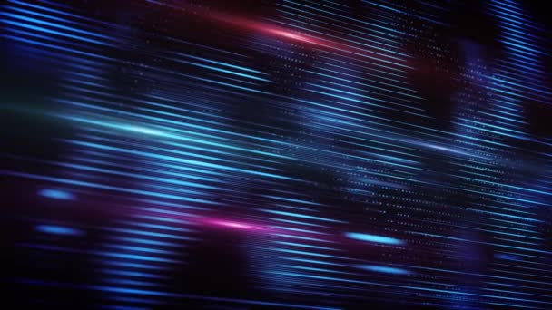 Abstract Flowing Particle Lines Data Concept Background Loop Animation Abstract — Αρχείο Βίντεο