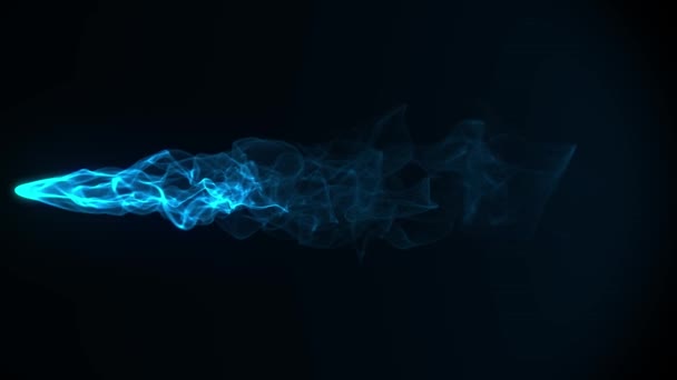 Burning Fire Particles Flames Animation Animation Eines Feuerballs Visueller Effekt — Stockvideo