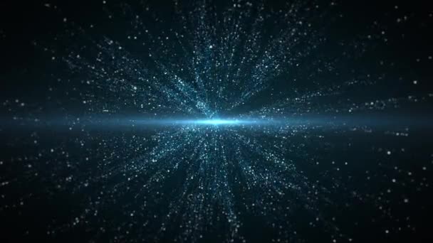 Soyut Parlayan Parçacıklar Yıldız Patlaması Soyut Parlayan Yıldız Patlaması Arkaplanı — Stok video