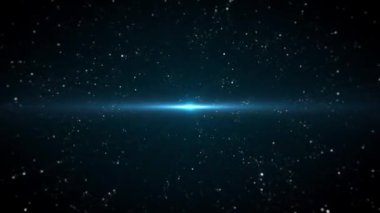 Soyut Parlayan Parçacıklar Yıldız patlaması Soyut parlayan yıldız patlaması arkaplanı animasyonu, parıldayan ve parıldayan efektler, optik mercek parıltısı ve dönen ışık demetleri