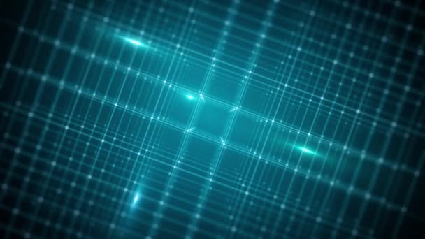 Abstract Technology Background Grid Data Zooming Loop Animation Abstract Minimal — Stock Video
