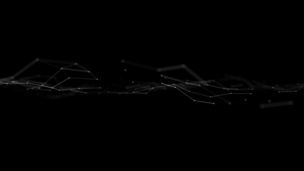 Abstract Digital Data Plexus Technology Background Loop Animation Abstract Plexus — Stock Video