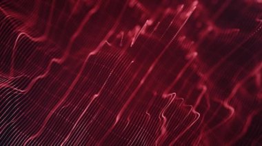 Soyut Hafif Fiber İplikler Akıyor Arkaplan Döngüsü / 4k Soyut bir duvar kağıdı teknolojisi animasyonu Güçlü hız vuruşu desenleri ve dikişsiz döngü