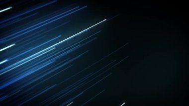 Soyut Hafif Fiber İplikler Akıyor Arkaplan Döngüsü / 4k Soyut bir duvar kağıdı teknoloji arka planı Güçlü akışkan hız vuruşları ve dikişsiz döngü derinliği