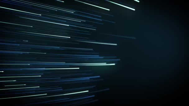 Abstrait Fibre Lumière Strings Flow Background Loop Animation Fond Abstrait — Video