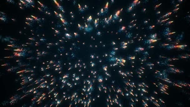 Abstrakte Falling Magic Particles Hintergrundschleife Animation Eines Abstrakten Hintergrundes Mit — Stockvideo