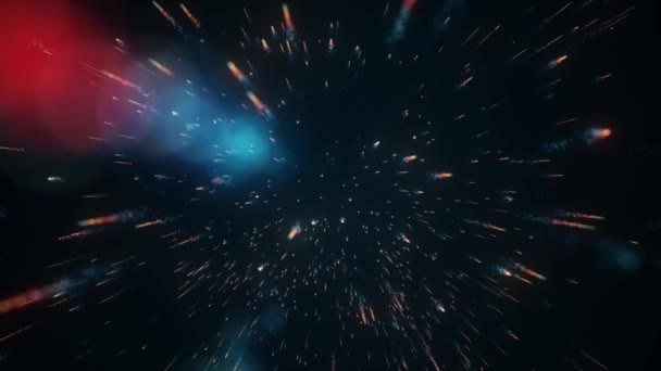 Abstrakte Falling Magic Particles Hintergrundschleife Animation Eines Abstrakten Hintergrundes Mit — Stockvideo