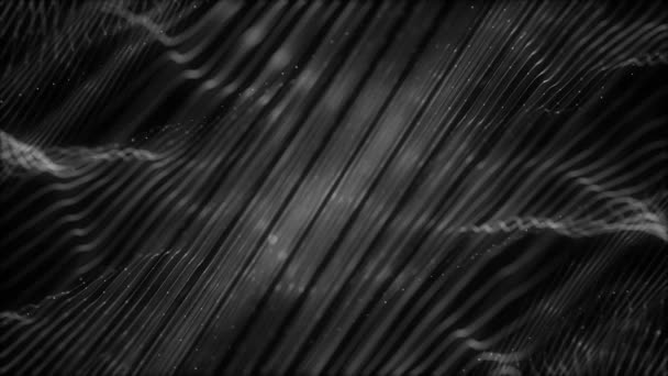 Abstract Digital Waving Lines Background Loop Animação Fundo Papel Parede — Vídeo de Stock