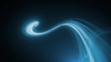 Soyut Girdap Işığı Parçacıkları Arkaplan Döngüsü / 4k Soyut bir teknolojinin canlandırması Güçlü spiral hız neonu parlayan parçacıklar desenleri ve dikişsiz döngüler