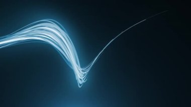 Soyut Girdap Işığı Parçacıkları Arkaplan Döngüsü / 4k Soyut bir teknolojinin canlandırması Güçlü spiral hız neonu parlayan parçacıklar desenleri ve dikişsiz döngüler