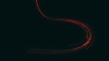 Soyut Dönen Işık İplikleri Parçacıkları Arkaplan Döngüsü / 4k Soyut bir teknolojinin canlandırması Güçlü girdap hızı neon çok renkli parçacıklar desenleri ve dikişsiz döngüler