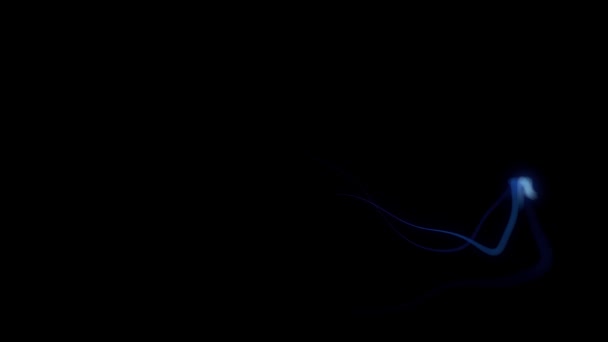 Абстрактні Світлові Струни Візерунки Течуть Тло Анімація Абстрактних Технологій Шпалери — стокове відео