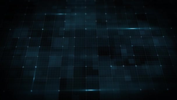 Abstract Digital Data Technology Grid Background Loop Animação Fundo Abstrato — Vídeo de Stock