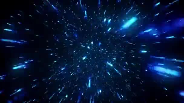 Abstract Starburst Deeltjes Achtergrond Loop Animatie Van Een Abstracte Achtergrond — Stockvideo