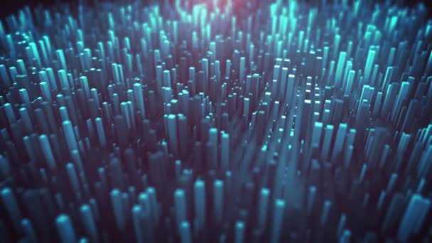 Abstract Technology City Landscape Animation Loop Animation Abstract Wallpaper Background — Wideo stockowe