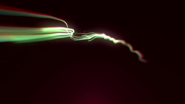 Abstrait Organic Fluid Particle Graphic Intro Background Animation Fond Écran — Video