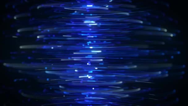 Абстрактный Цилиндр Частотными Линиями Поток Заднего Плана Петля Анимация Абстрактной — стоковое видео