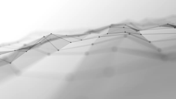 Аннотация Plexus Digital Technology Background Loop Animation Abstract Technology Wallpaper — стоковое видео