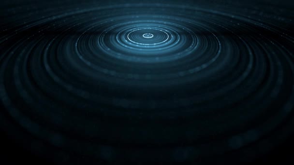 แอน เมช ของพ นหล งเทคโนโลย วอลล เปเปอร นามธรรมของเส นวงกลมศ กลางอน — วีดีโอสต็อก