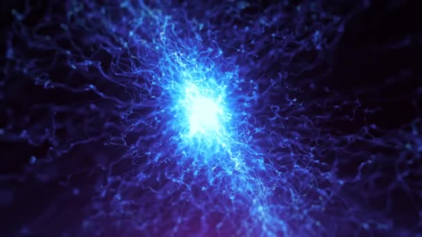 Abstrait Energy Forcefield Particle Background Boucle Animation Fond Écran Abstrait — Video