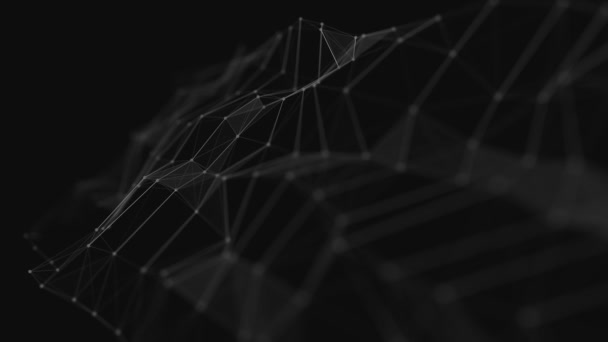 추상적 Plexus Digital Technology Background Loop 애니메이션의 추상적 Plexus 점들을 — 비디오