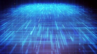 Dijital Veri İşletmeleri Hitech Ağı Soyut dijital veri iş teknolojisi arka planının 4k döngü / 4k animasyonu