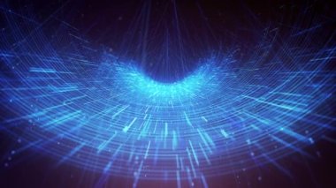 Dijital Veri İşletmeleri Hitech Ağı Soyut dijital veri iş teknolojisi arka planının 4k döngü / 4k animasyonu