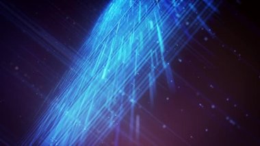 Dijital Veri İşletmeleri Hitech Ağı Soyut dijital veri iş teknolojisi arka planının 4k döngü / 4k animasyonu