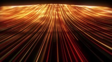 Soyut Parlayan 3d Işık Vuruşları / Soyut döngülü bir duvar kağıdı arka planının 4k animasyonu parlayan 3d ışık vuruşlarının alan derinliği ve takip eden hareket yolu yörüngesi