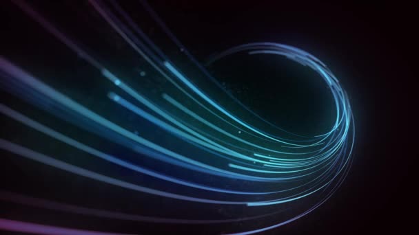 Sammanfattning Glödande Ljus Strokes Bakgrund Animation Abstrakt Loopas Bakgrundsbild Glödande — Stockvideo