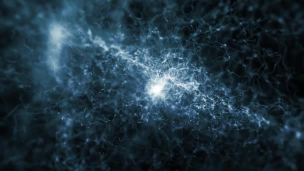 Аннотация Neuron Synapse Microscope Background Animation Abstract Science Background Brain — стоковое видео