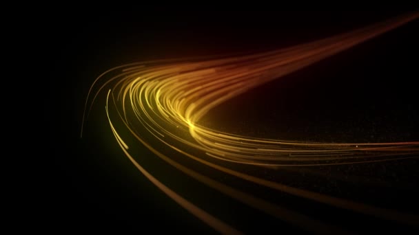 Abstrakt Leuchtende Lichtschläge Hintergrund Animation Eines Abstrakten Schleifentapetenhintergrundes Aus Leuchtenden — Stockvideo