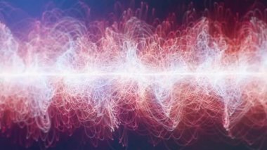 Soyut Girdap Işığı Işıkları Akan Arkaplan Döngüsü / 4k Soyut duvar kağıdı teknolojisi animasyonu Fraktal spiral ışık parçacıkları desenleri ve dikişsiz döngü derinliği