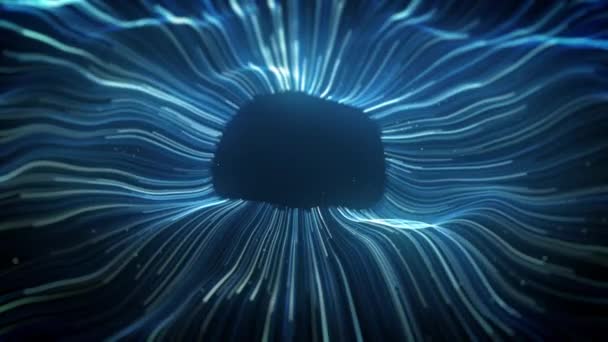 Resumen Circular Shockwave Explosion Background Loop Animación Bucle Abstracto Fondo — Vídeos de Stock