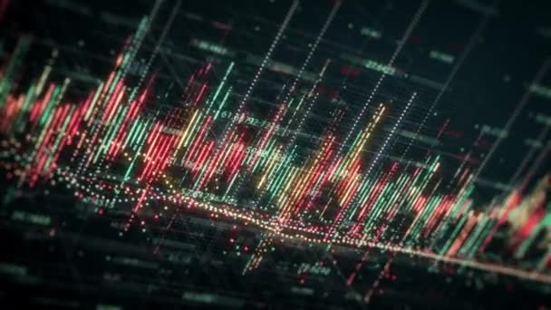 Estatísticas Negócios Infográficos Market Data Background Animação Fundo Negócios Análise — Vídeo de Stock
