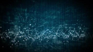 İş ve Bilgi İstatistikleri Piyasa Veri Arkaplanı / 4k animasyon karanlık tasarım pazar veri analizi ve raporları, bilgisayar bilgisi, bar istatistikleri, çizelgeleri ve diyagramları