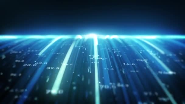 Big Data Digital Business Hitech Anime Fundo Papel Parede Abstrato — Vídeo de Stock