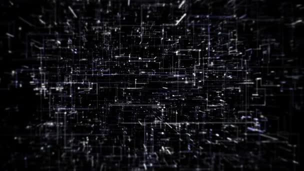 Abstract Digital Data Technology Background Loop Animation Abstract High Technology — Stock Video
