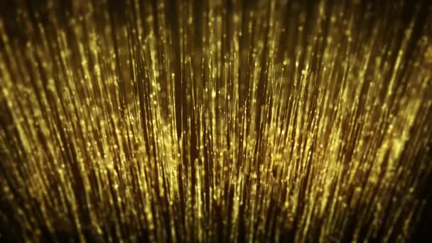 Abstract Gold Filaments Bursting Background Animation Abstract Wallpaper Background Bursting — Stock Video