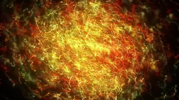 Абстрактні Світяться Промені Течуть Фоні Петлі Анімація Технології Абстрактних Шпалер — стокове відео