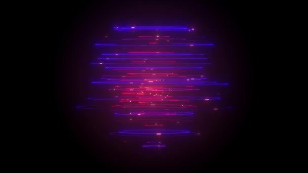 Astratto Cilindro Linee Sfondo Fluente Loop Animazione Astratto Sfondo Tecnologia — Video Stock