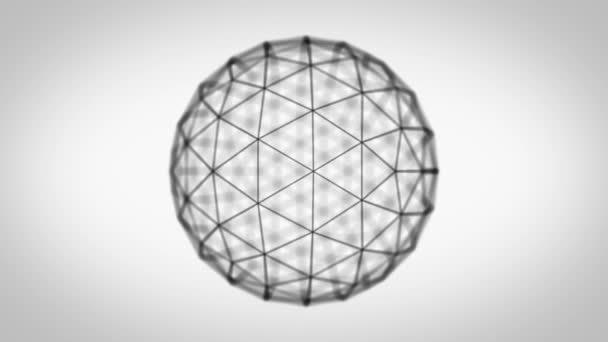 Sphere Model Spinning Corporate Business Grafika Animacja Abstrakcyjnego Otoczenia Biznesu — Wideo stockowe