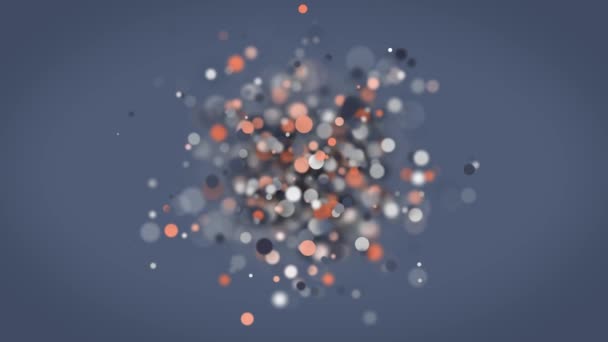 Abstract Graphic Circles Particles Flowing Background Animation Ενός Αφηρημένου Φόντου — Αρχείο Βίντεο