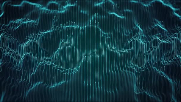 Abstrakt Digital Flowing Lines Teknik Bakgrund Loop Animation Abstrakt Tapet — Stockvideo