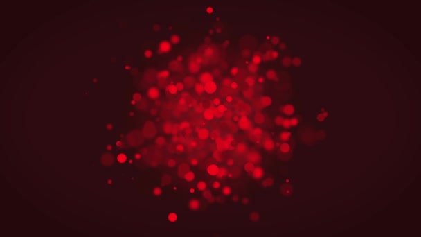 Abstract Bloedcellen Deeltjes Stromende Achtergrond Loop Animatie Van Een Abstracte — Stockvideo