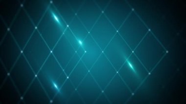 Veri ızgarası ve çizgileri ile soyut minimal teknoloji arkaplanının Grid Veri Yakınlaştırma / 4k animasyonuna sahip soyut teknoloji arkaplanı ve pürüzsüz bir döngüye yakınlaştırılmış özet küp