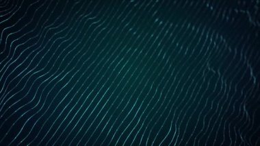 Dijital fraktal parçacık çizgilerinin dijital fraktal arkaplanının soyut duvar kağıdı arka planının soyut Dijital Akış Çizgileri Teknolojisi Arkaplan Döngüsü / 4k animasyonu alan derinliği ve ortam tıkanıklığı akan ve kusursuz döngü sallayan