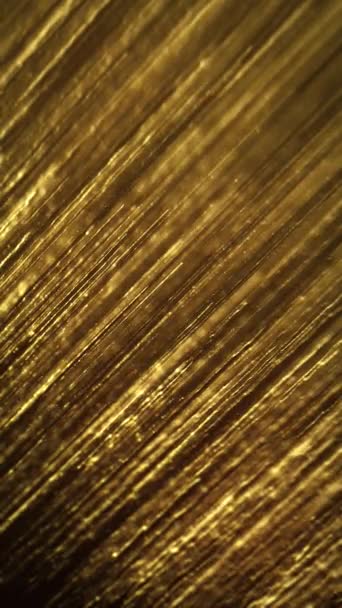 Abstract Gouden Gloeidraden Ontploffende Achtergrond Animatie Van Een Verticale Abstracte — Stockvideo