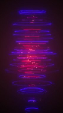 Abstract Cylinder Lines Flowing Background/ 4k animation of an abstract wallpaper technology background of cylinder with speed particles stroke patterns and depth of field seamless looping